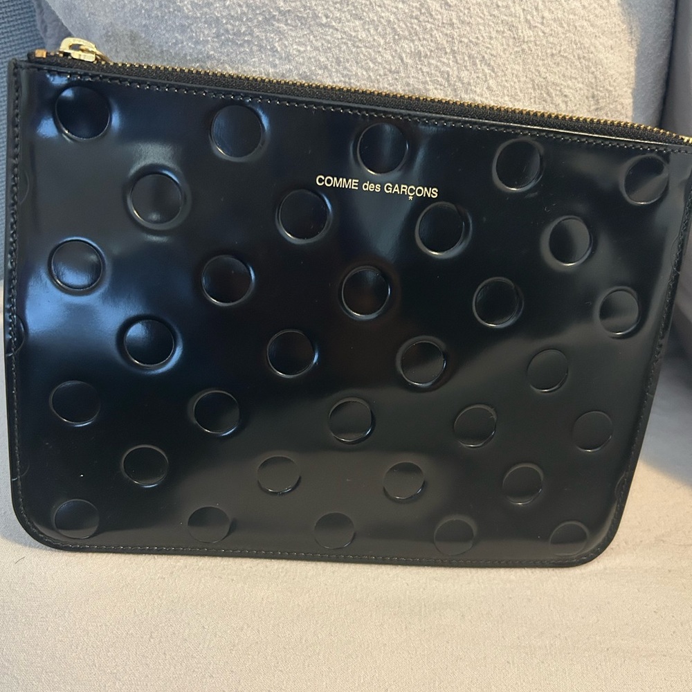 Comme des Garçons Black Embossed Clutch